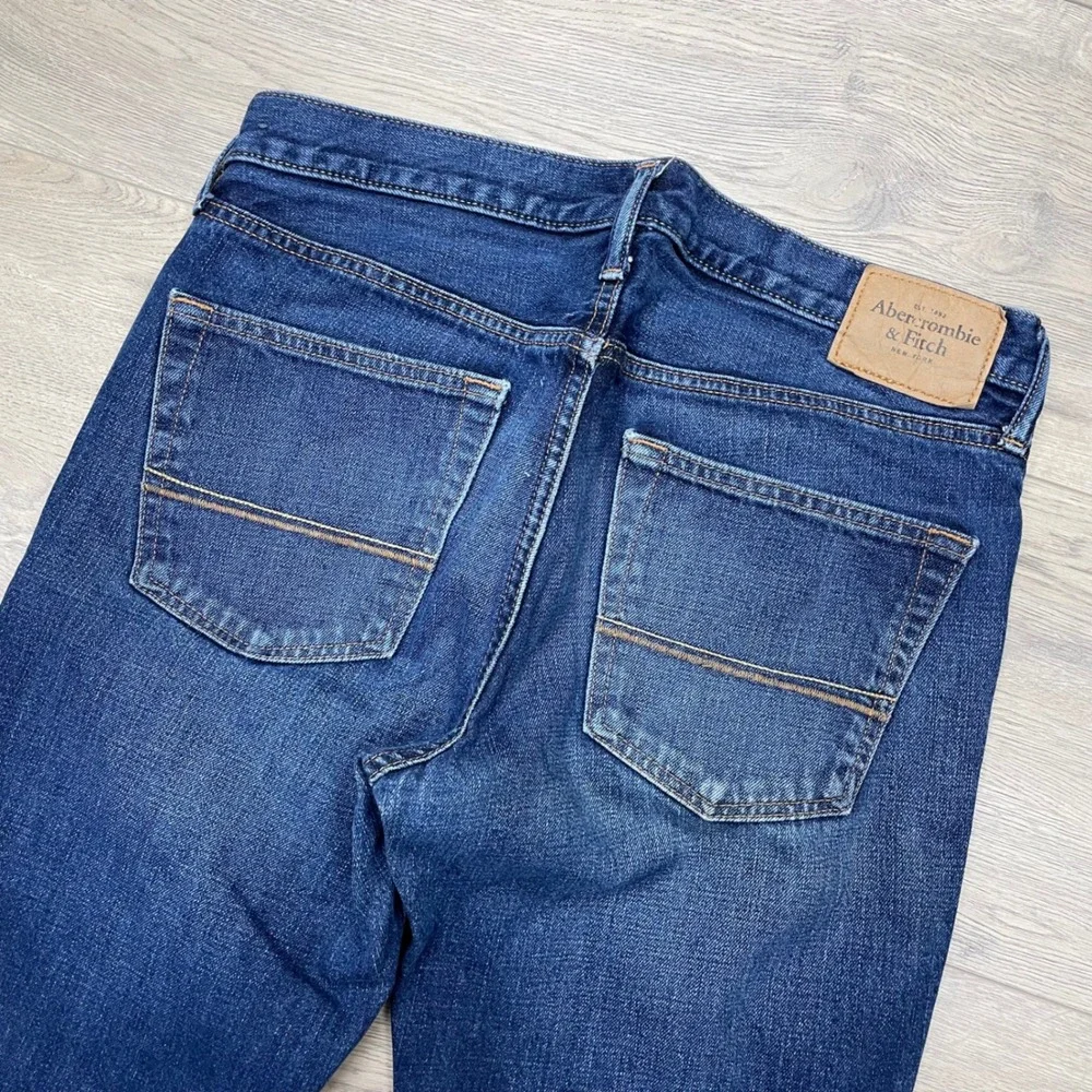 Abercrombie & Fitch Jeans Mens 32x34 Blue Bootcut 100% Cotton Denim